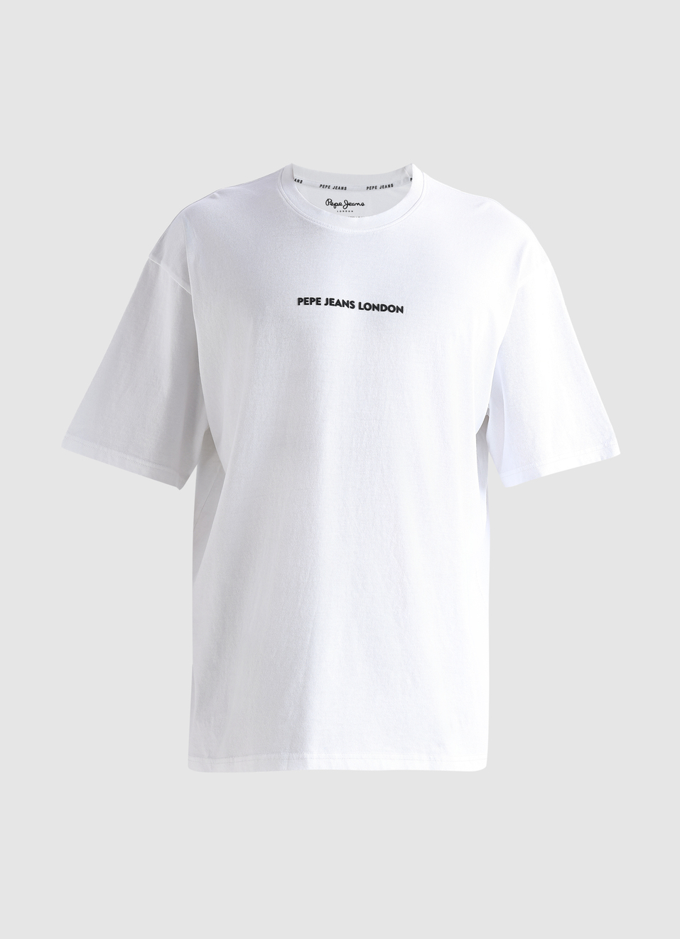 White Oversized Graphic Back Print Short Sleeve T-shirt, , large image number 7