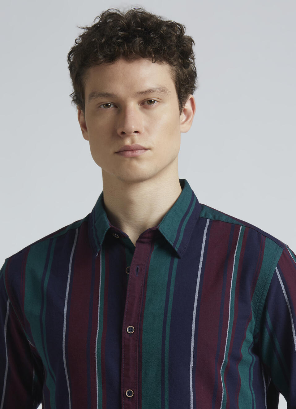 Navy Stripes Full Sleeve Shirt, , large image number 4