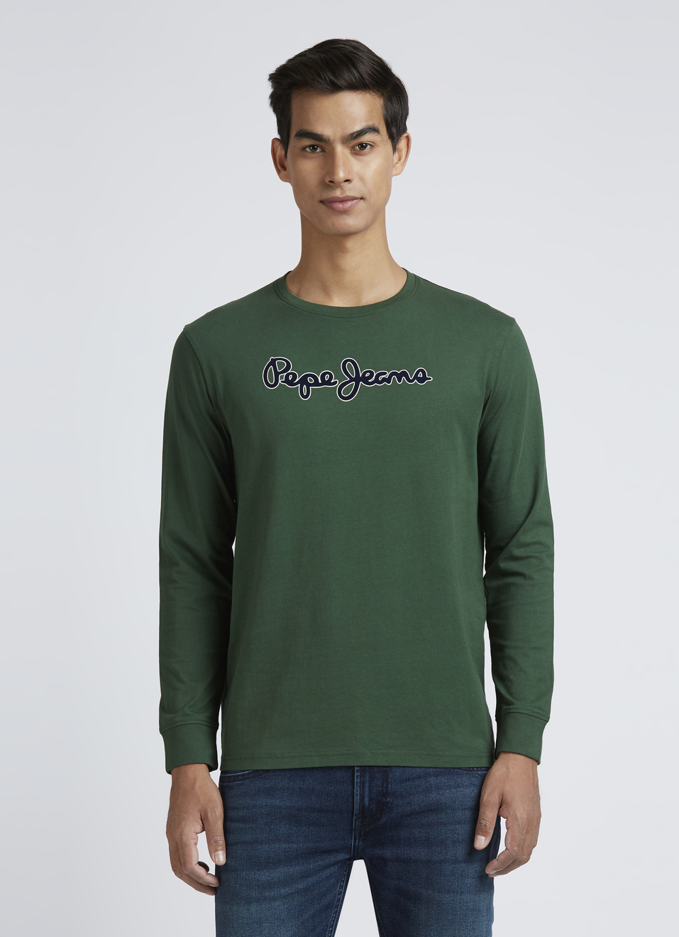 Green Graphic Print Full Sleeve T-shirt, , large image number 1