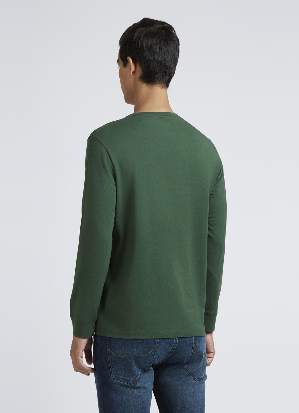 Green Graphic Print Full Sleeve T-shirt, , large image number 2