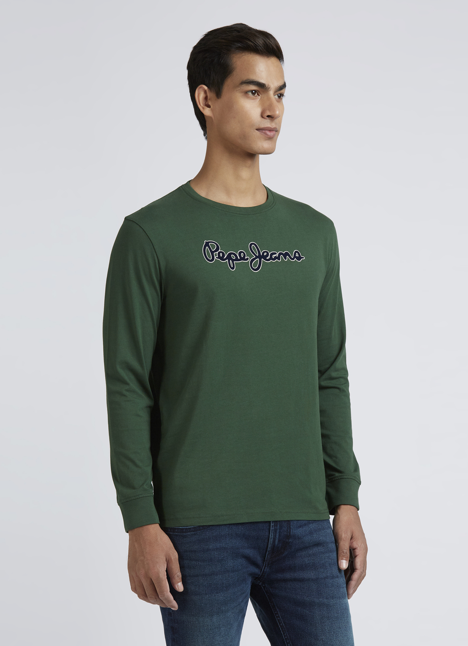 Green Graphic Print Full Sleeve T-shirt, , large image number 3