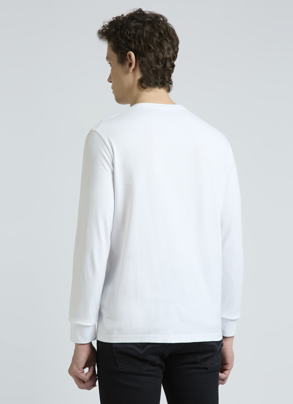 White Graphic Print Full Sleeve T-shirt, , large image number 2