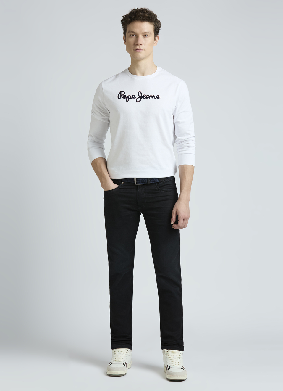 White Graphic Print Full Sleeve T-shirt, , large image number 5
