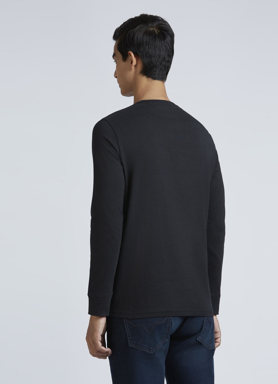 Black Graphic Print Full Sleeve T-shirt, , large image number 1