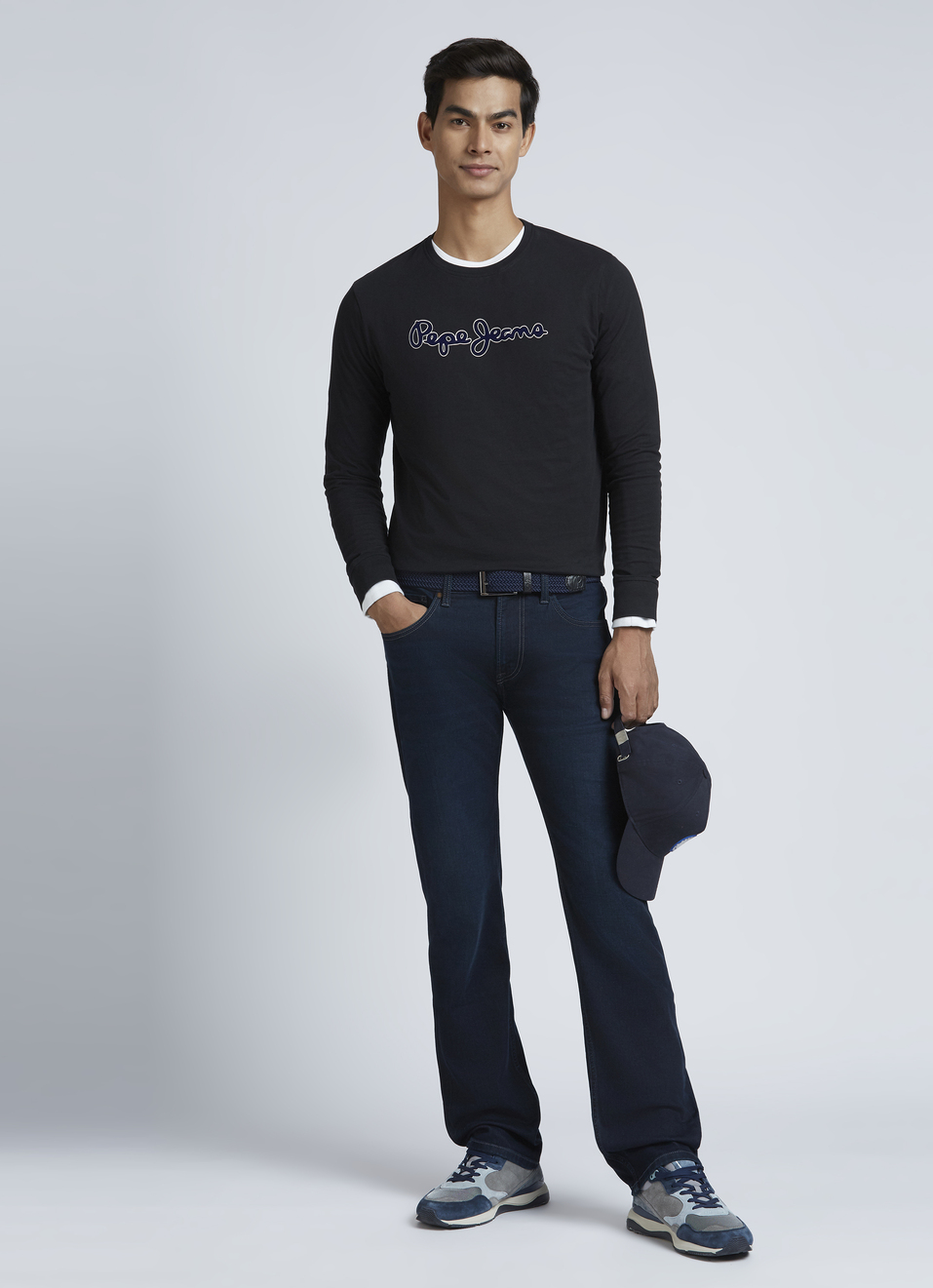 Black Graphic Print Full Sleeve T-shirt, , large image number 4