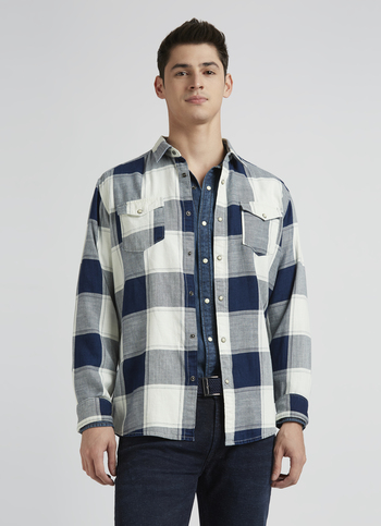 Blue Checks Full Sleeve Shirt