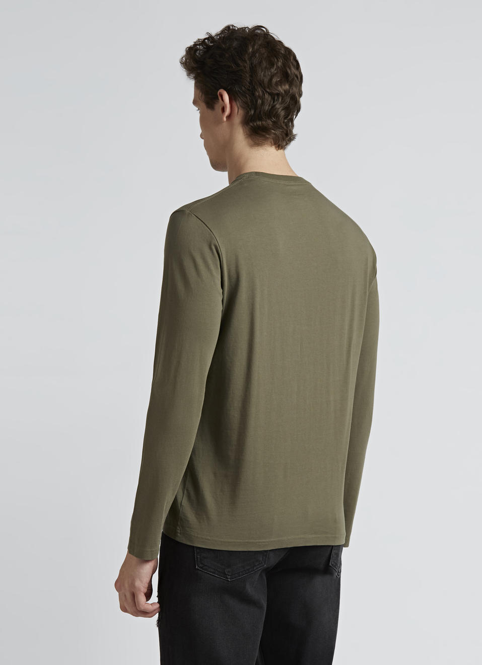 Green Graphic Print Full Sleeve T-shirt, , large image number 2