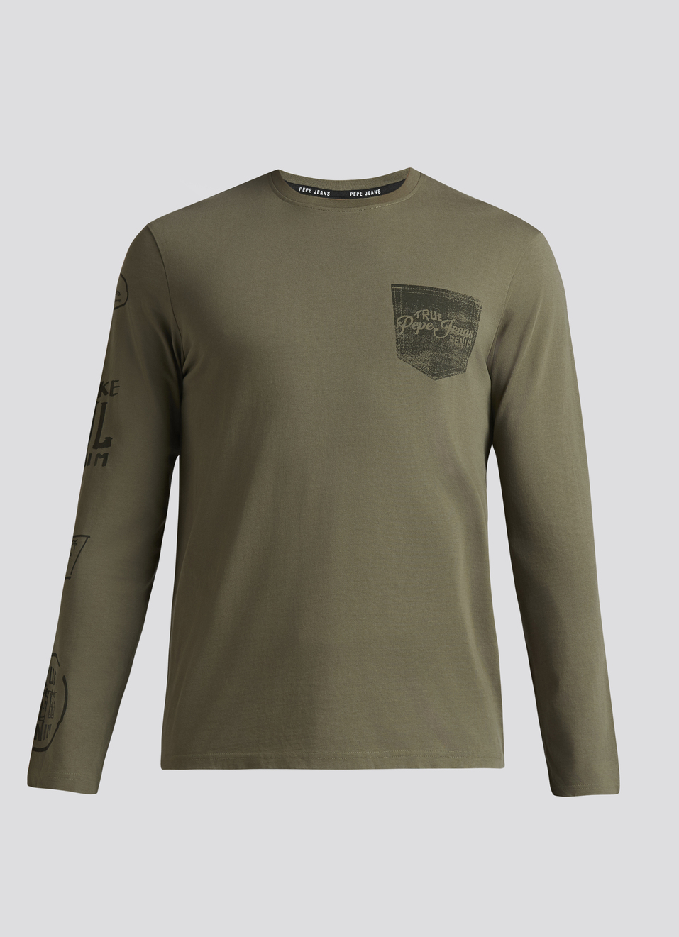 Green Graphic Print Full Sleeve T-shirt, , large image number 6