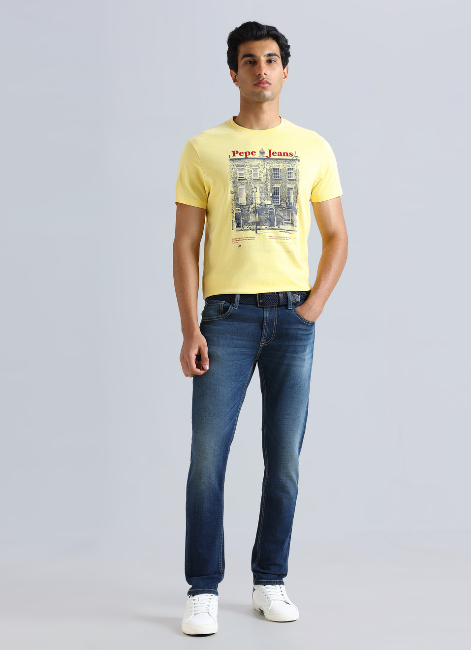 Yellow Graphic Print Short Sleeve T-shirt, , large image number 5