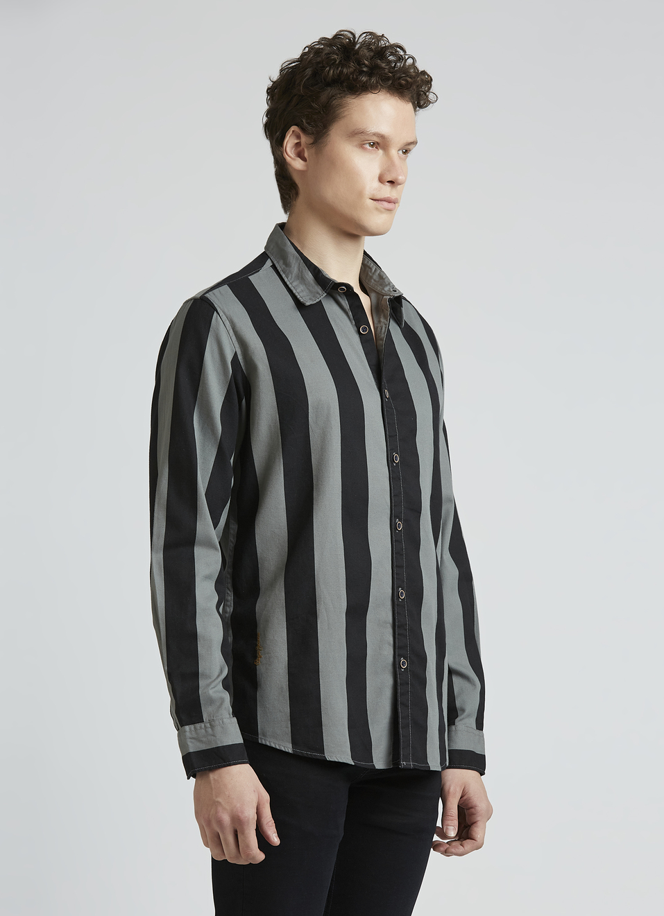 Black Stripes Full Sleeve Shirt, , large image number 3