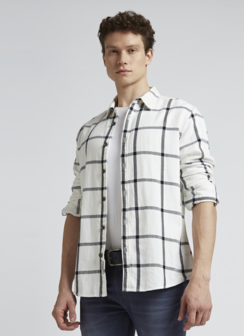 White Checks Full Sleeve Shirt