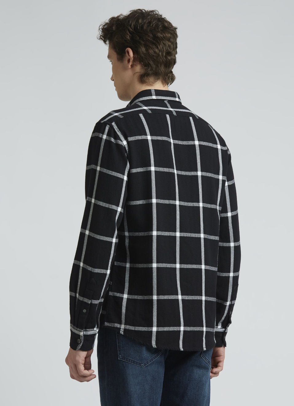 Black Checks Full Sleeve Shirt, , large image number 2