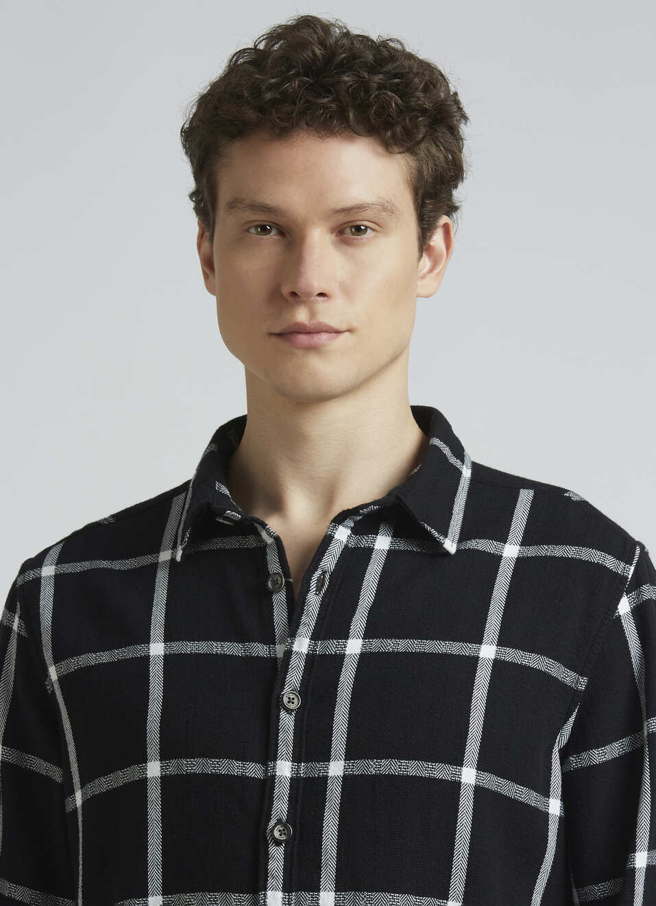 Black Checks Full Sleeve Shirt, , large image number 4