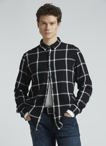 Black Checks Full Sleeve Shirt
