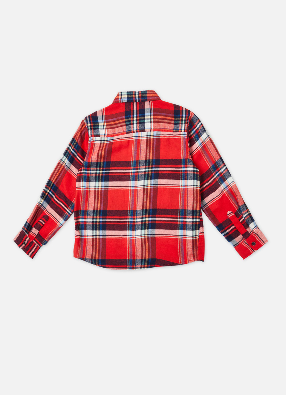 Boys Red Check Full Sleeve Shirt, , large image number 1