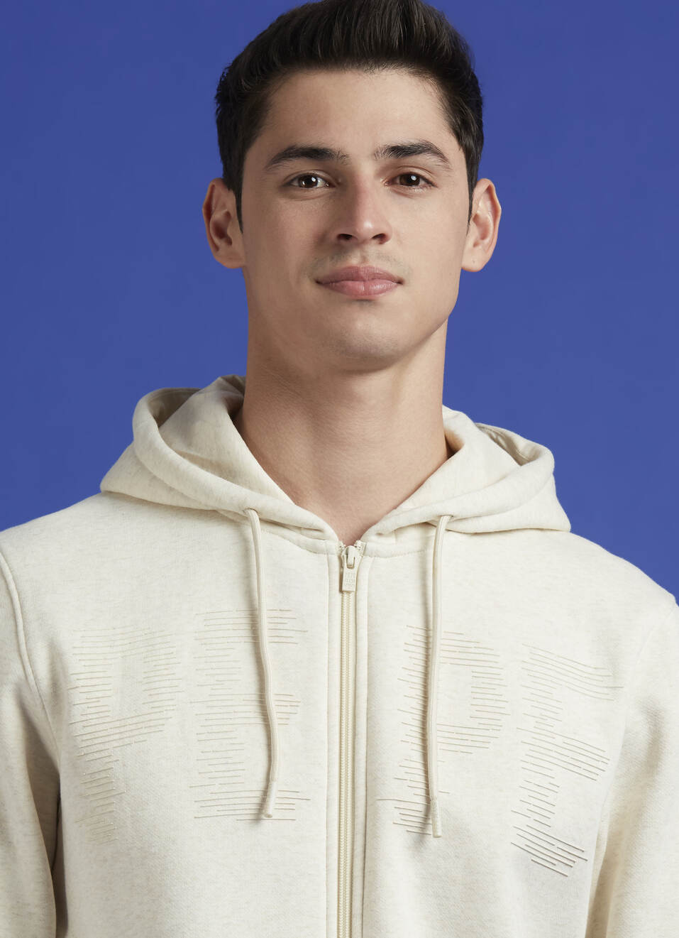 Ecru Full Sleeve Hooded Sweatshirt, , large image number 4