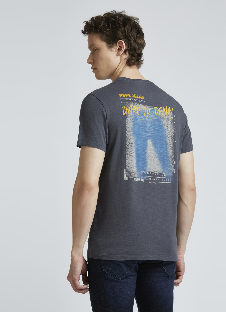 Grey Graphic Print Short Sleeve T-shirt, , large image number 2