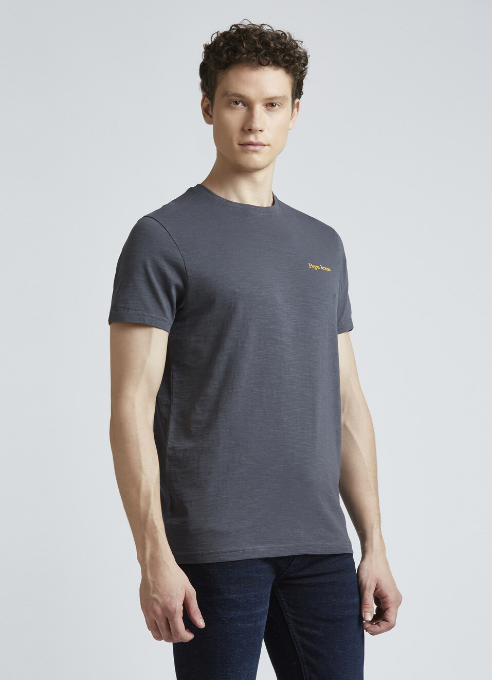 Grey Graphic Print Short Sleeve T-shirt, , large image number 3