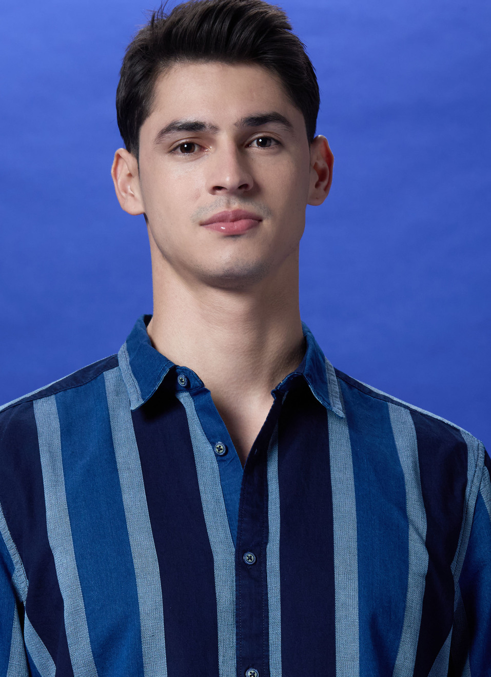 Blue Stripes Full Sleeve Shirt, , large image number 4