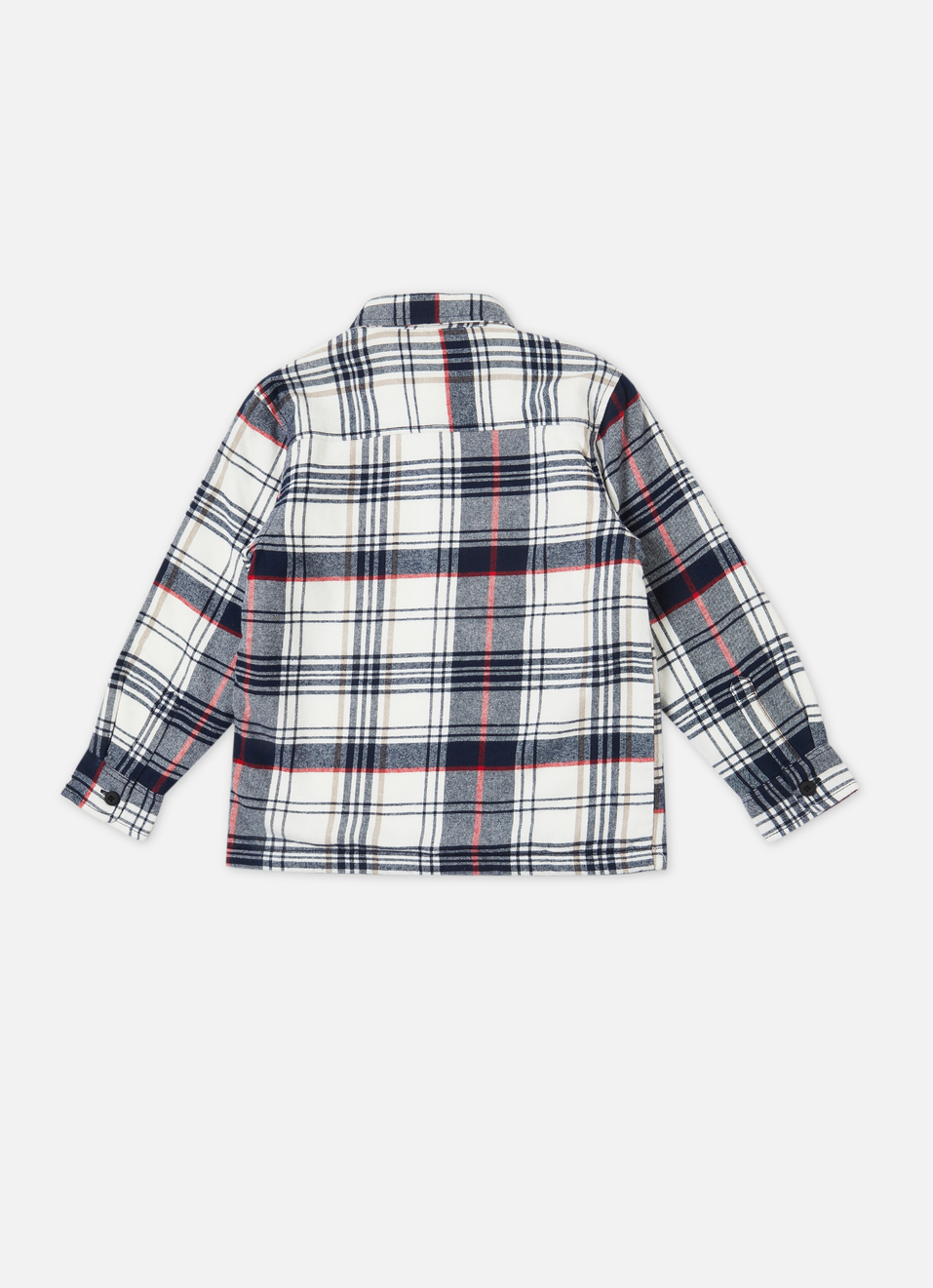 Boys Navy Check Full Sleeve Shirt, , large image number 1