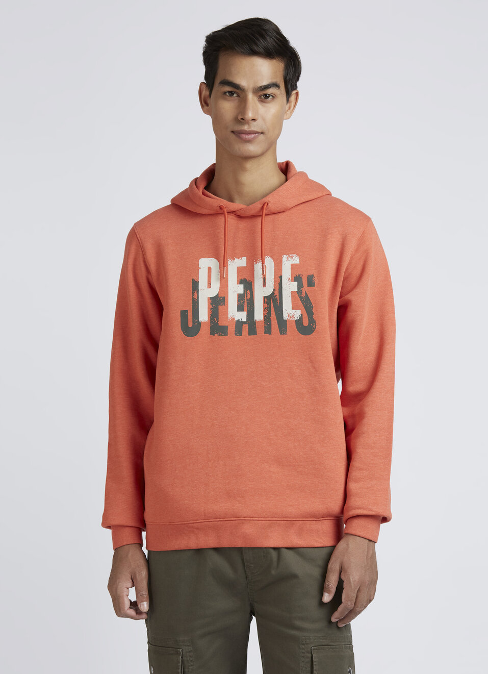 Orange Graphic Print Full Sleeve Sweatshirt, , large image number 1