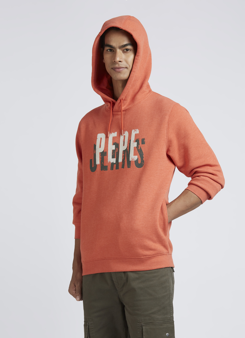Orange Graphic Print Full Sleeve Sweatshirt, , large image number 3
