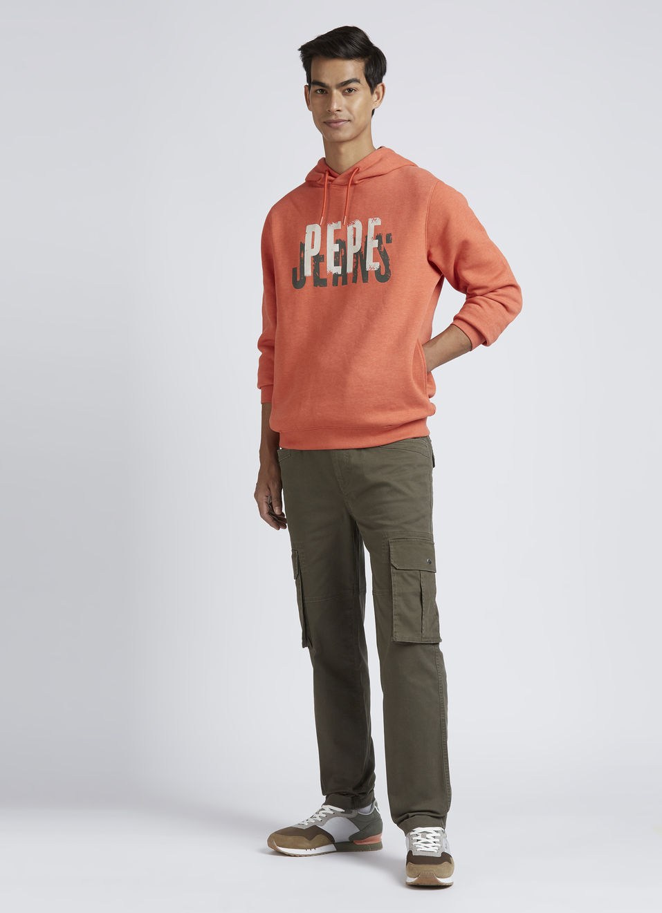 Orange Graphic Print Full Sleeve Sweatshirt, , large image number 5