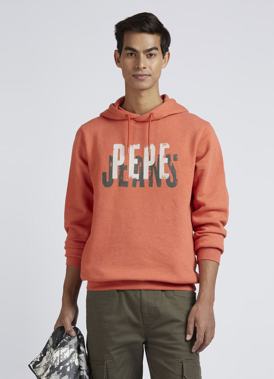Orange Graphic Print Full Sleeve Sweatshirt, , large image number 0