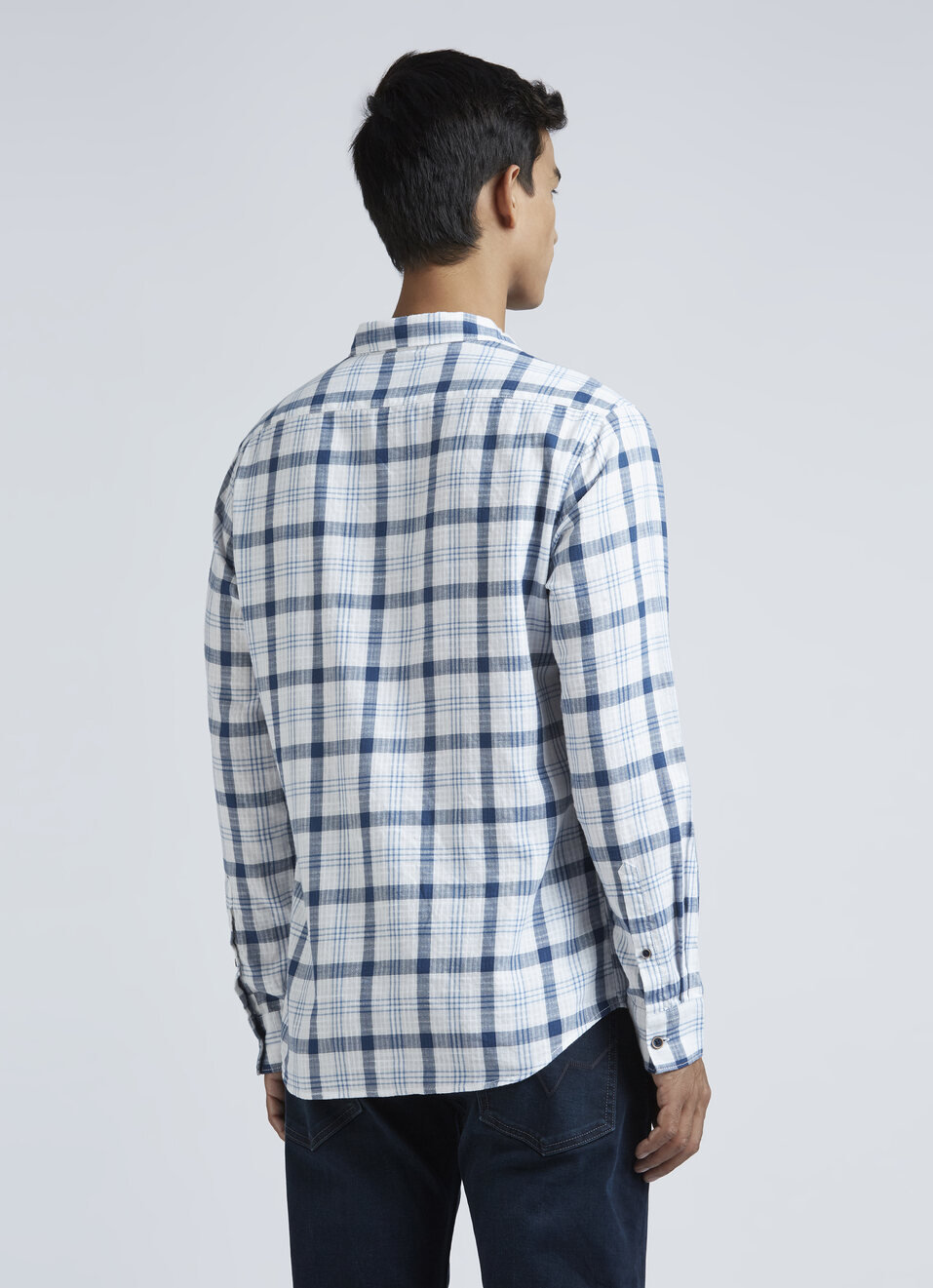 White Check Full Sleeve Shirt, , large image number 2