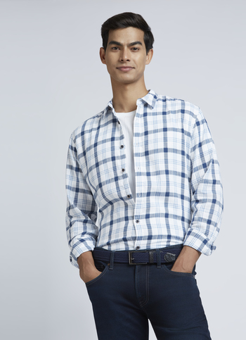 White Check Full Sleeve Shirt
