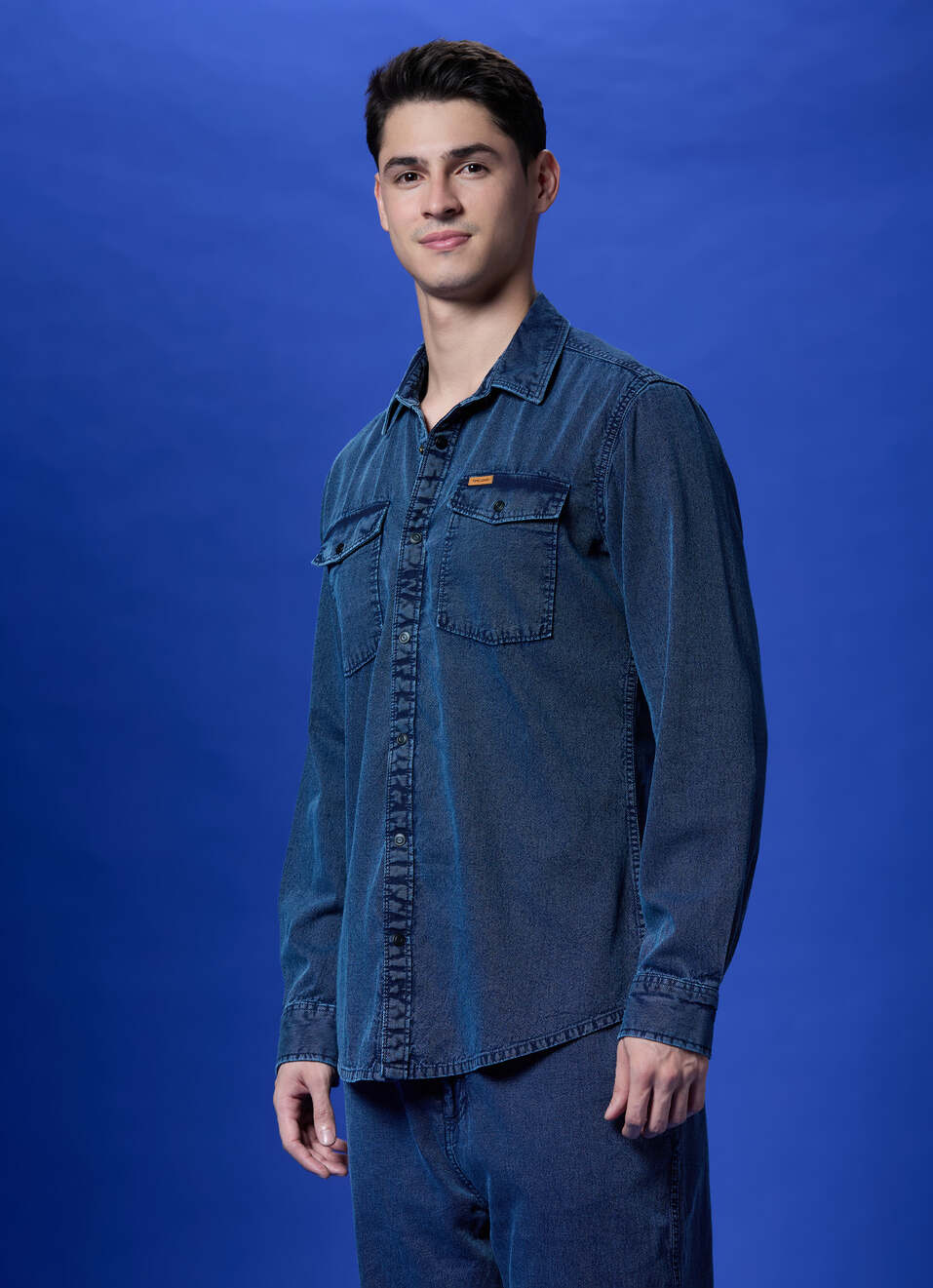 Blue Full Sleeve Shirt, , large image number 3