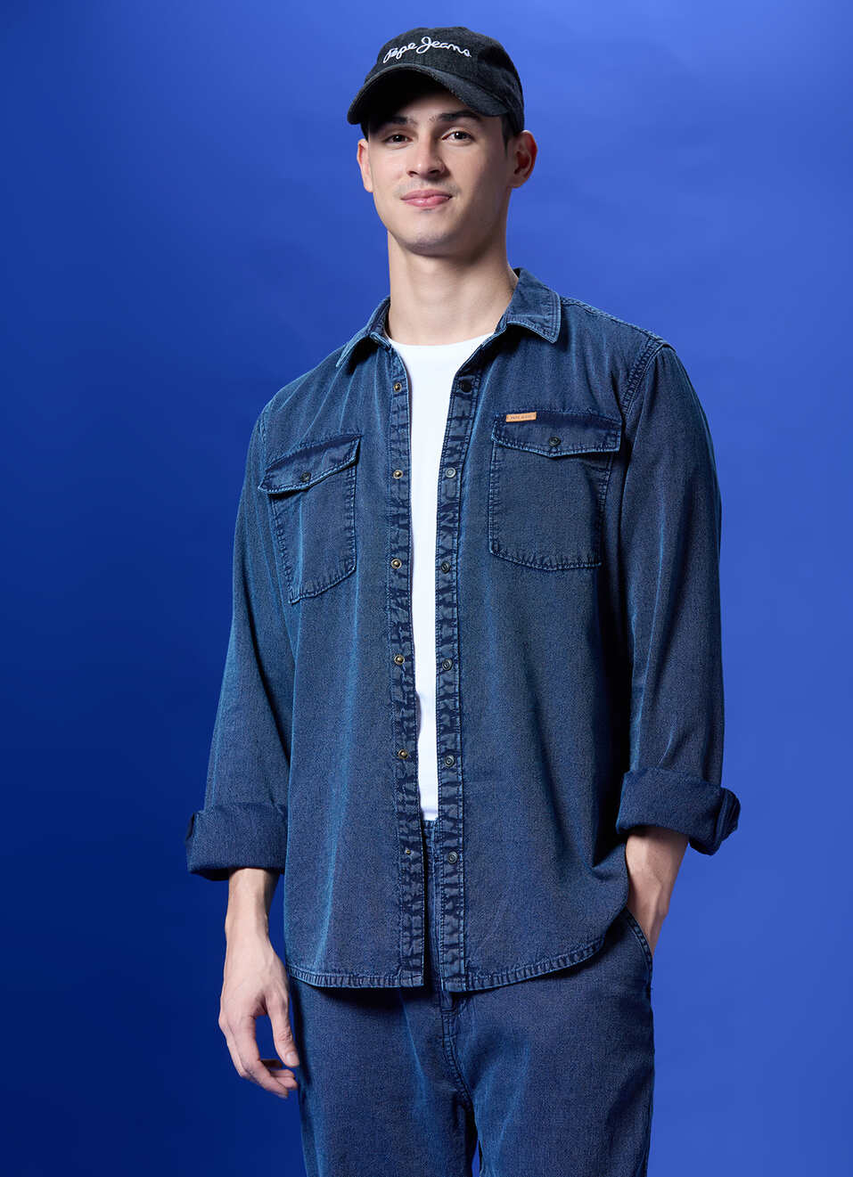 Blue Full Sleeve Shirt, , large image number 0