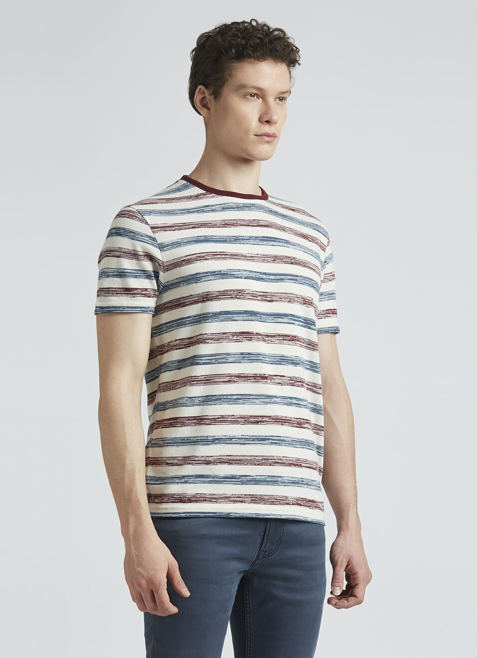 Green Stripes Short Sleeve T-shirt, , large image number 3