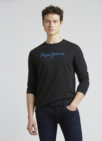 Black Crew Neck Full Sleeve T-shirt