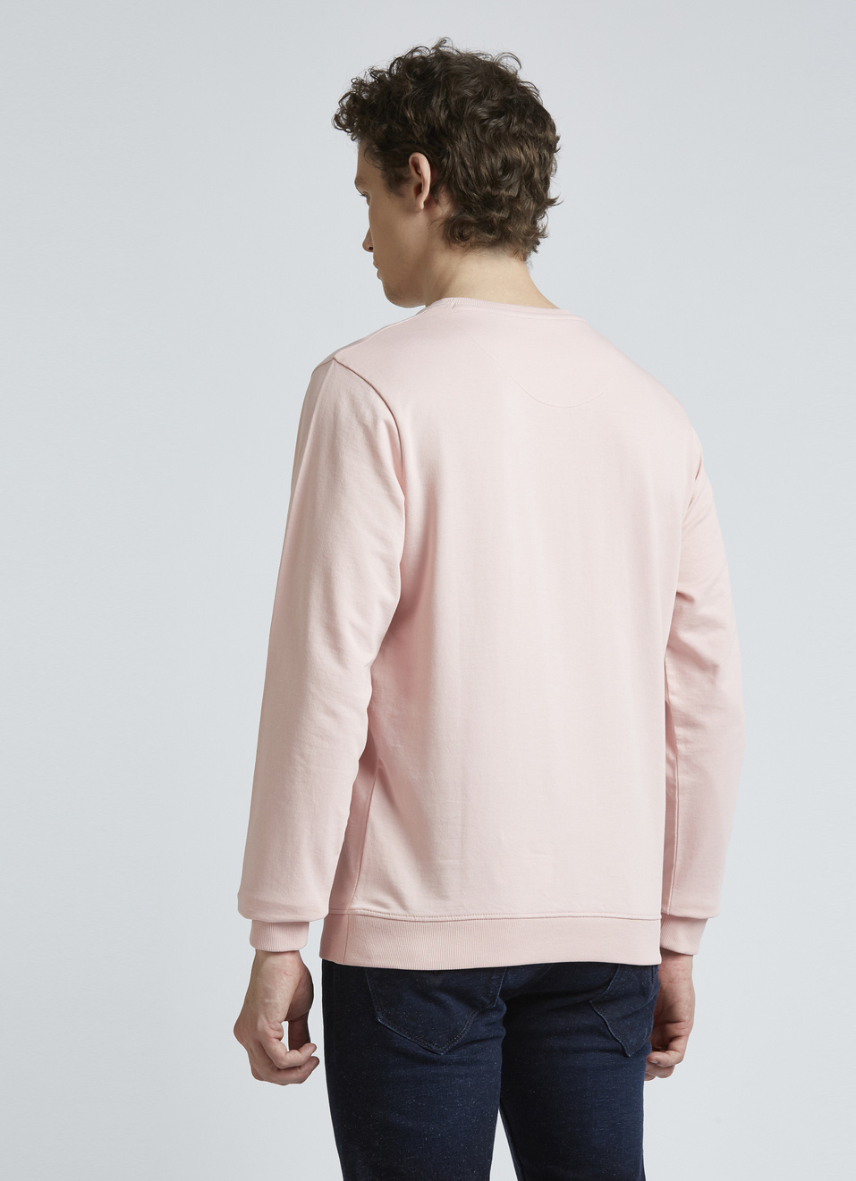 Pink Crew Neck Full Sleeve Sweatshirt, , large image number 2
