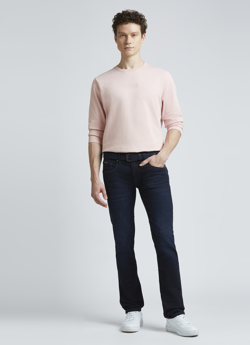 Pink Crew Neck Full Sleeve Sweatshirt, , large image number 5