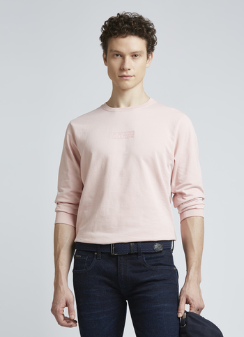 Pink Crew Neck Full Sleeve Sweatshirt