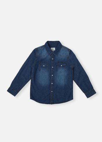 Boys Blue Full Sleeve Denim Shirt