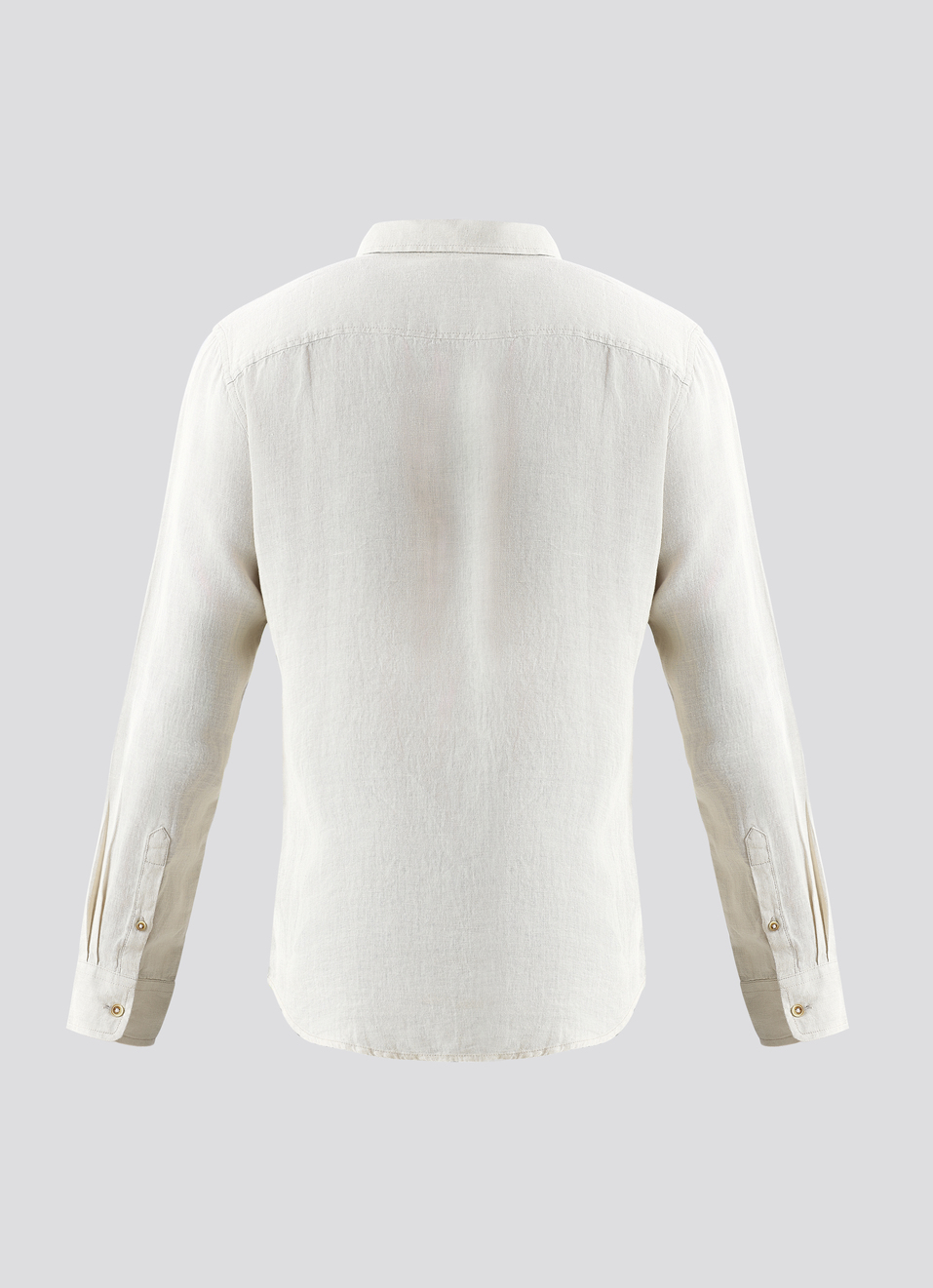 Men Beige Pure Linen Full Sleeve Shirt, , large image number 7