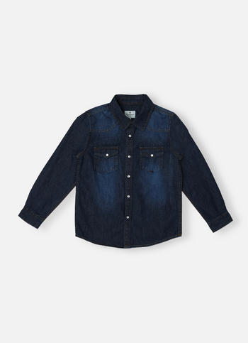 Boys Blue Full Sleeve Denim Shirt
