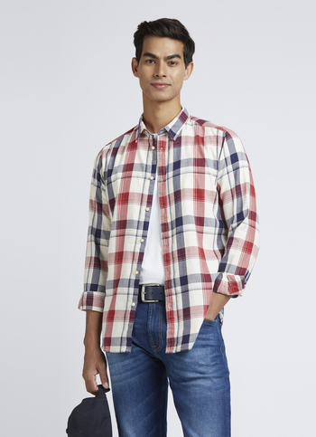 Red Check Full Sleeve Shirt 