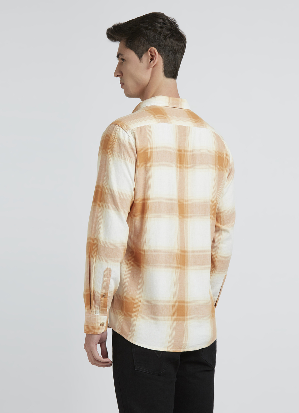 Beige Check Full Sleeve Shirt, , large image number 2