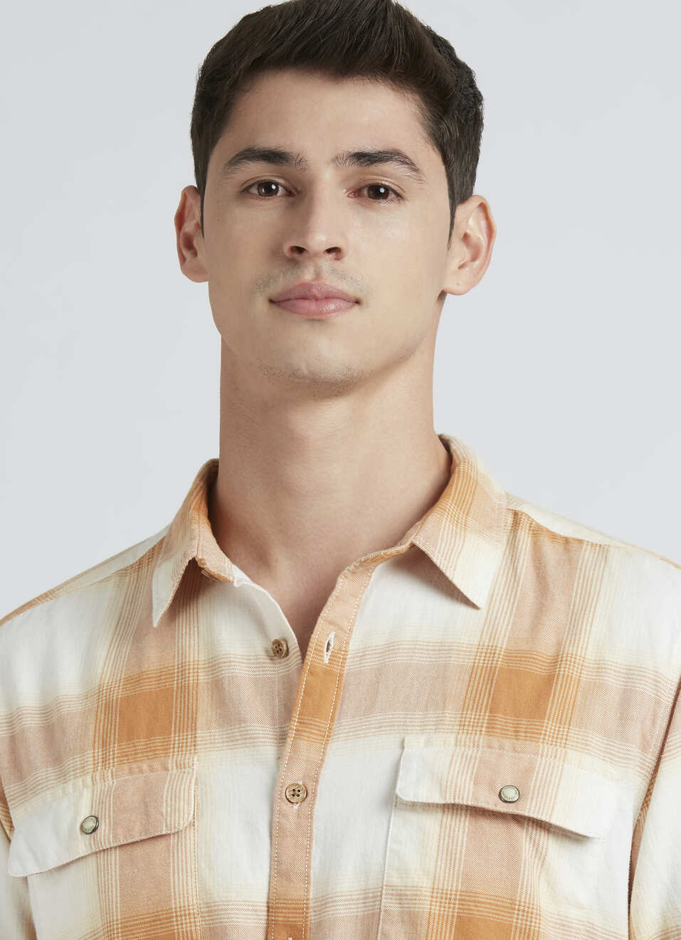 Beige Check Full Sleeve Shirt, , large image number 4