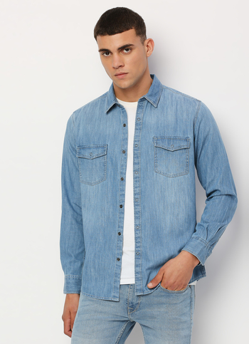 Blue Full Sleeve Denim Shirt
