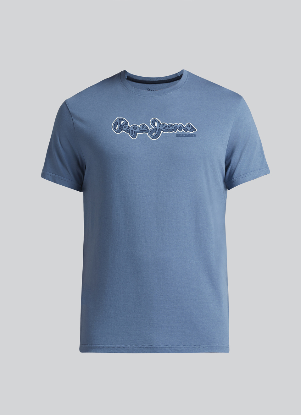 Blue Graphic Print Short Sleeve T-shirt, , large image number 6