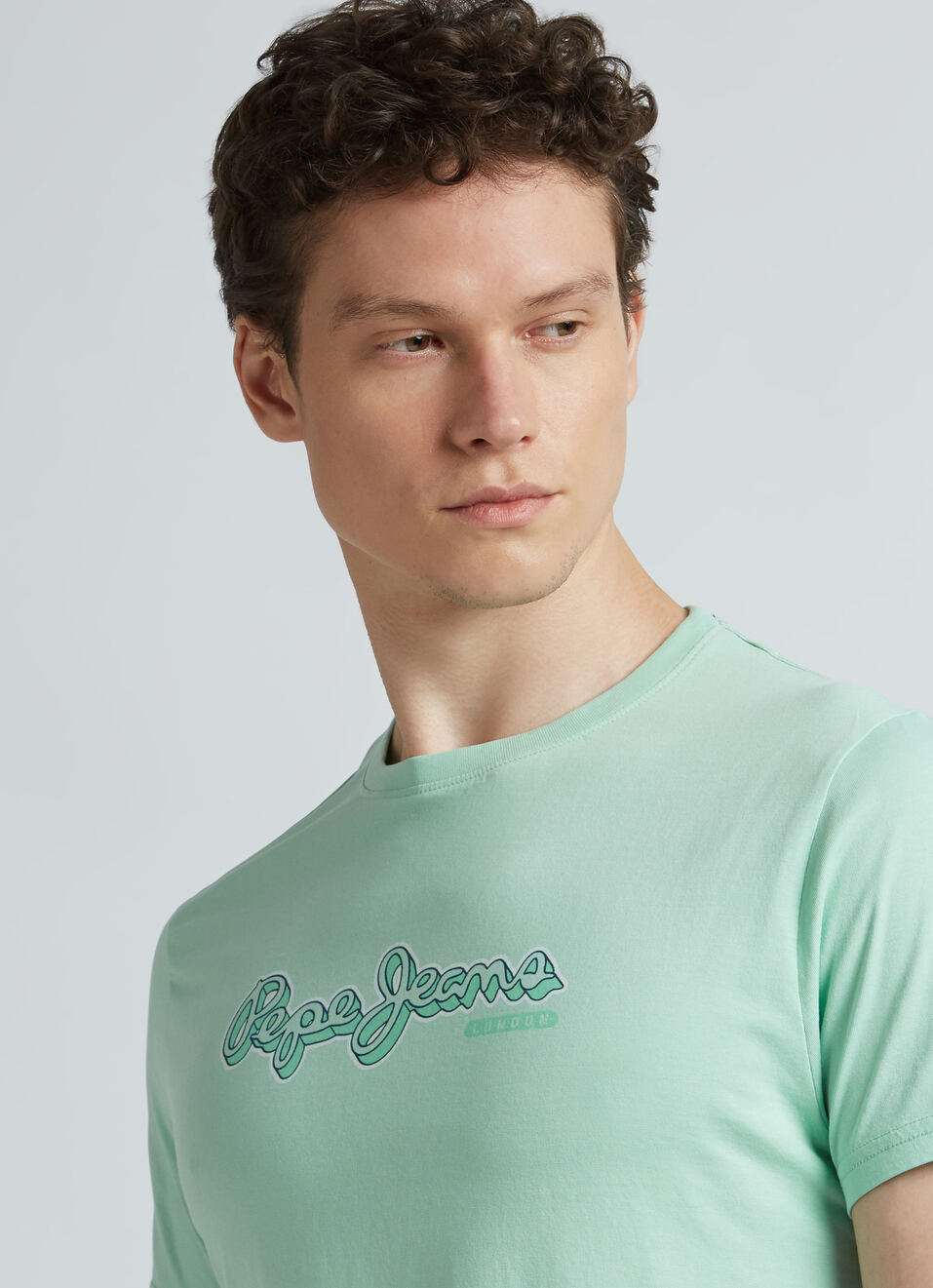 Green Graphic Print Short Sleeve T-shirt, , large image number 4