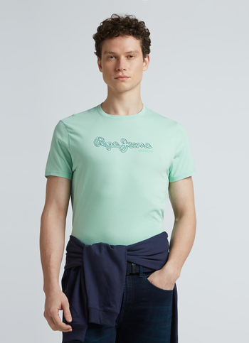 Green Graphic Print Short Sleeve T-shirt