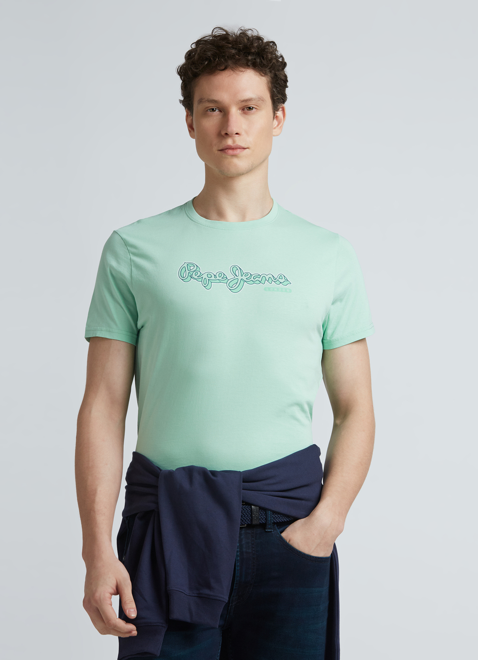 Green Graphic Print Short Sleeve T-shirt, , large image number 0