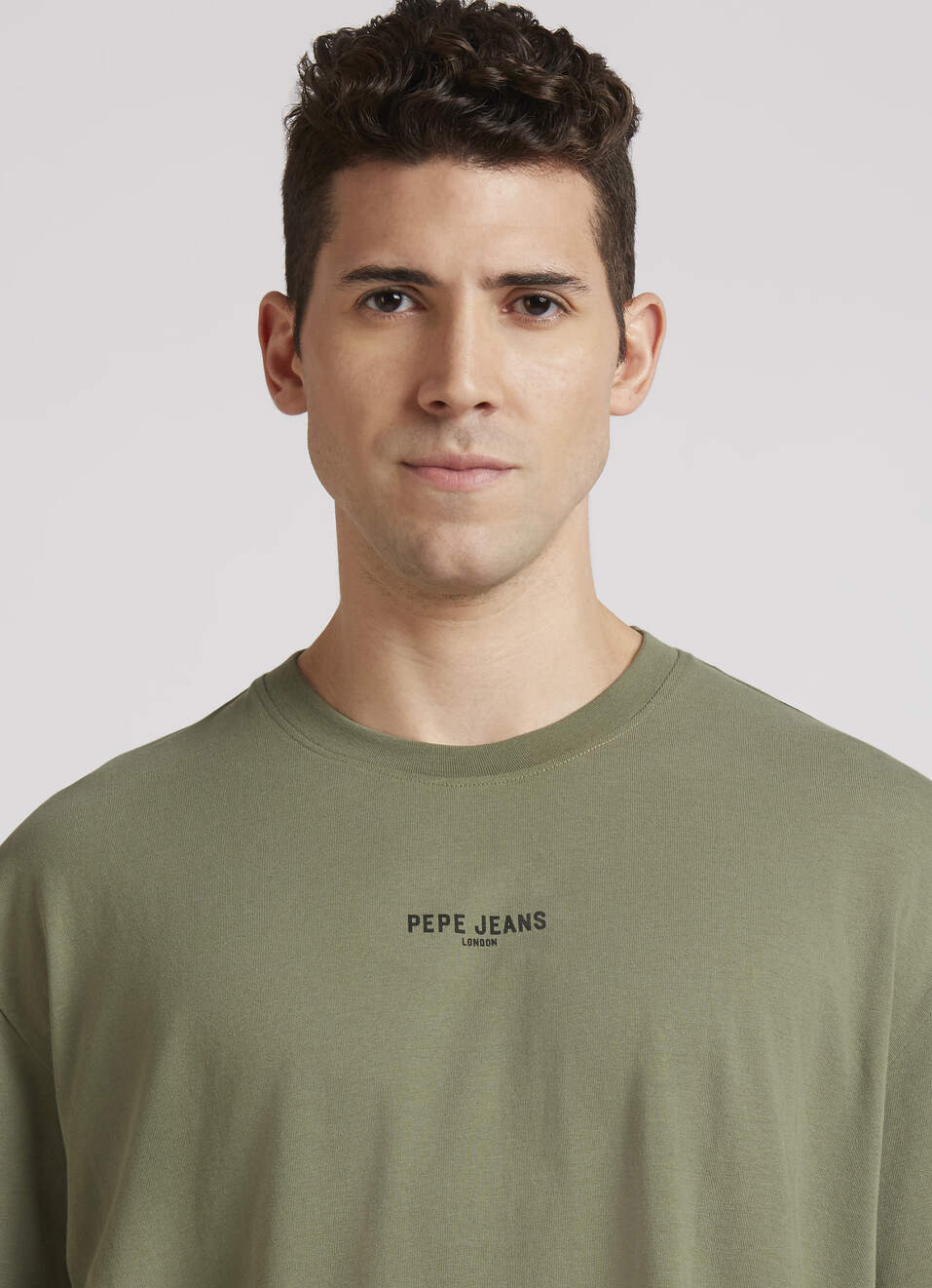 Green Back Print Short Sleeve Oversized T-shirt, , large image number 4