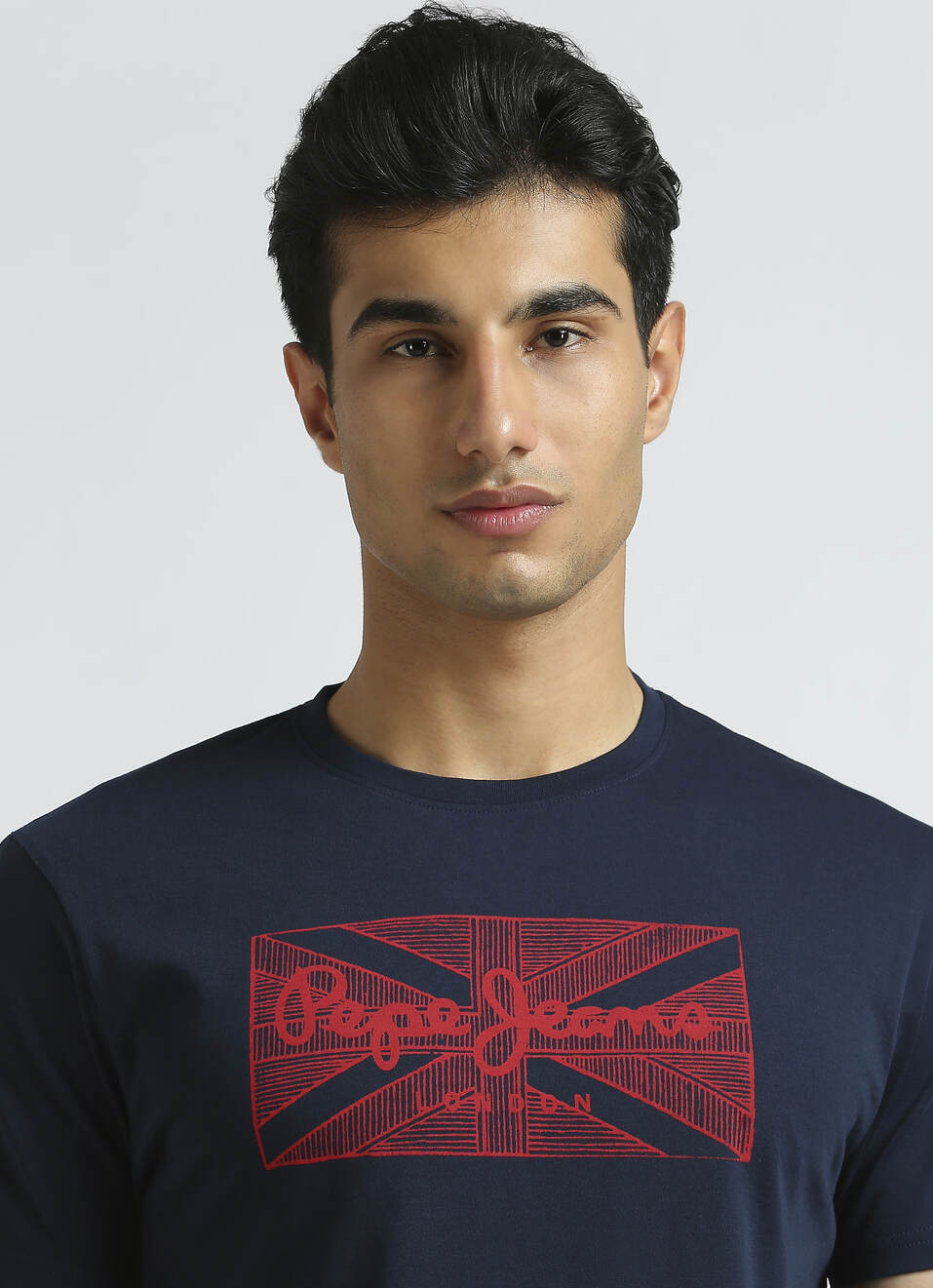 Navy Graphic Print Short Sleeve T-shirt, , large image number 4
